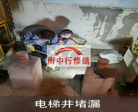 呼伦贝尔星雨华府电梯井堵漏案例